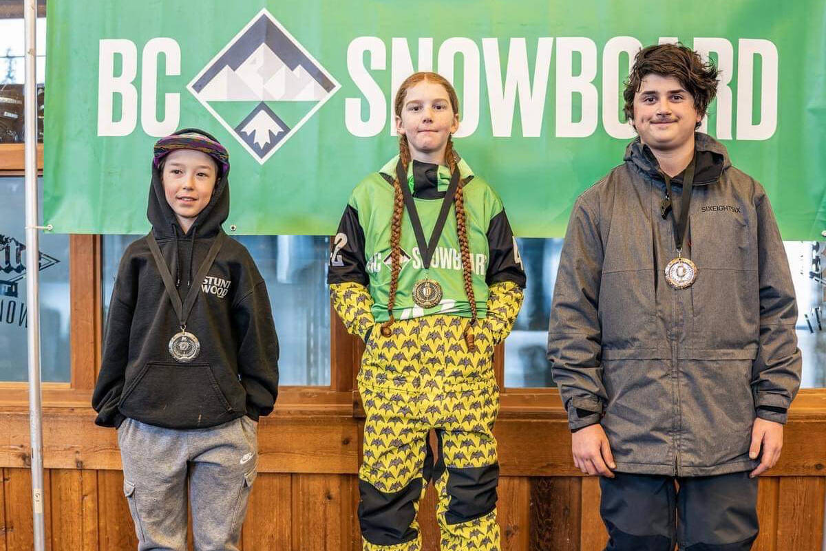 Apex was represented by seven snowboarders, including Nico D’Angelo, Jaxon Ede and Chase Griesbrecht who all advanced past the event’s first round. (Submitted)