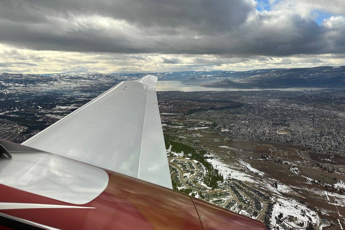 Aerial view of Kelowna. (Brittany Webster/Capital News)