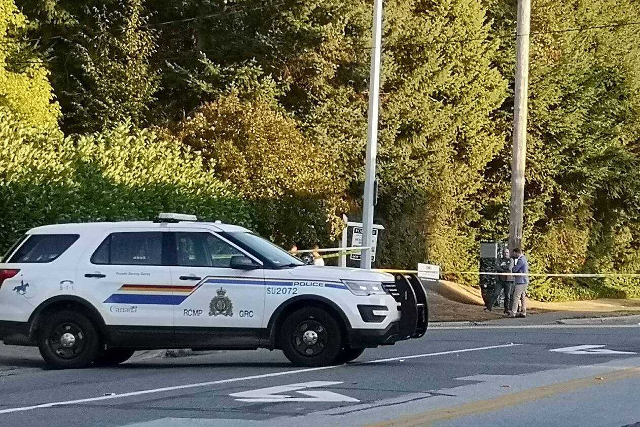 Surrey RCMP responded to the scene of a fatal shooting in South Surrey in the early morning hours of Sept. 6, 2019. (Tracy Holmes file photo)