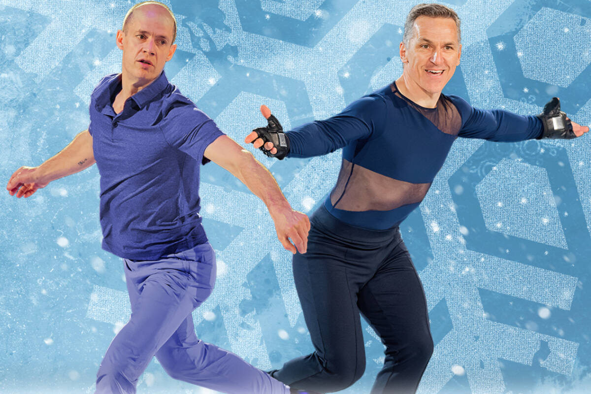 Kurt Browning and Elvis Stojko headlined “Stars on Ice” in Penticton in 2022. Browning will be holding a skating seminar in Salmon Arm on Feb. 25. (Contributed)