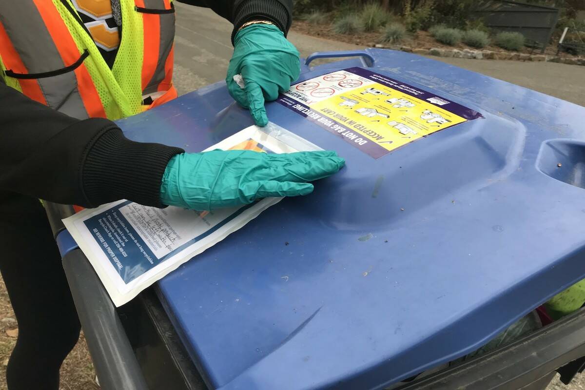 In 2023 Central Okanagan Regional District is stepping up enforcement of recycling contamination. (Photo/RDCO)