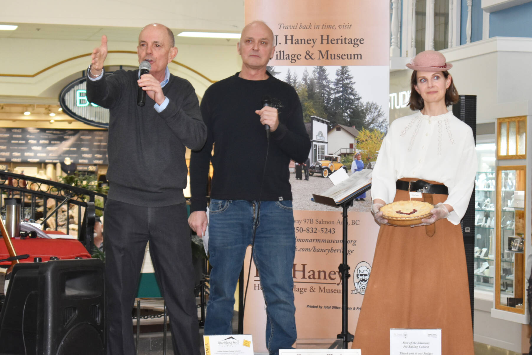 Eight-time pie contest winner Bonnie Peterson’s sour cherry pie sold at auction for $3,400 (Rebecca Willson- Salmon Arm Observer)