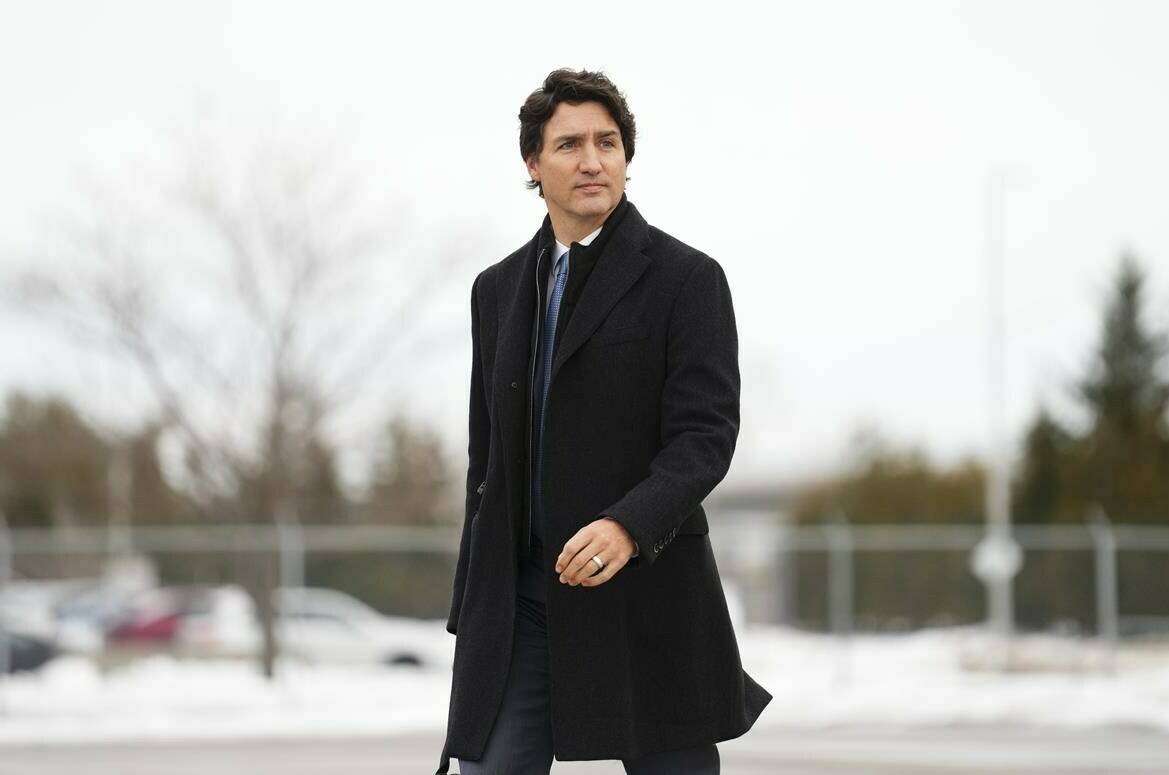Prime Minister Justin Trudeau departs for Nassau, Bahamas, from Ottawa on Wednesday, Feb. 15, 2023. THE CANADIAN PRESS/Sean Kilpatrick