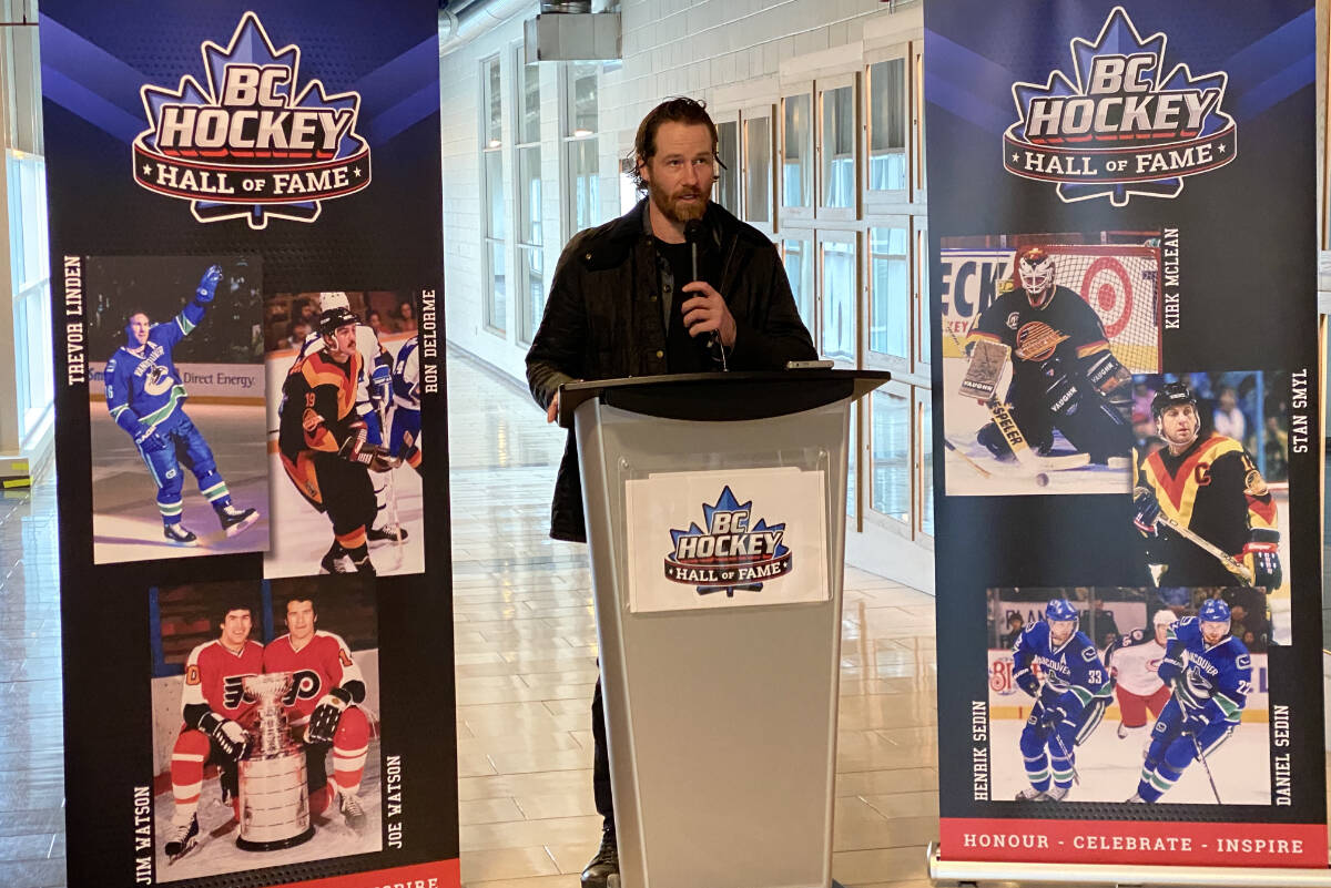 Duncan Keith, a three-time Stanley Cup champion, was named Tuesday, Feb. 28, to the B.C. Hockey Hall of Fame’s Class of 2023. The announcement was made at the South Okanagan Events Centre in Penticton, the home of the hall of fame. (Logan Lockhart- Western News)