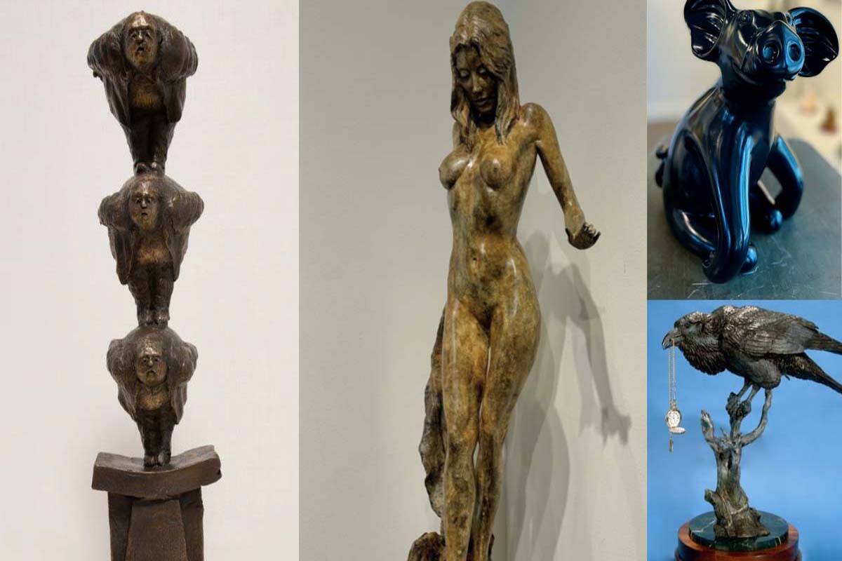 Four statues were stolen from a local Kelowna art gallery early Wednesday morning, Mar. 1. (Kelowna RCMP)