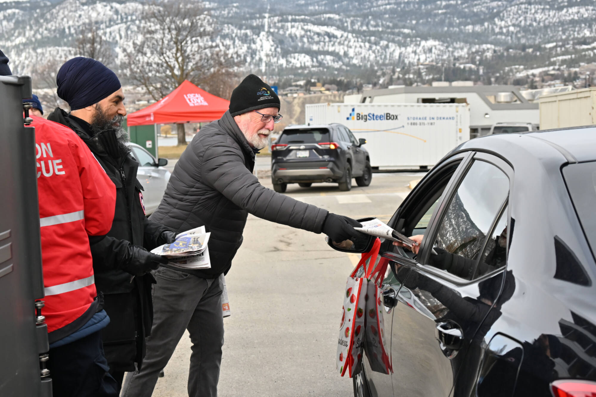 NDP Leader Jagmeet Singh joined MP Richard Cannings at the United Way's annual fundraiser on March 2. (Brennan Phillips - Western News)