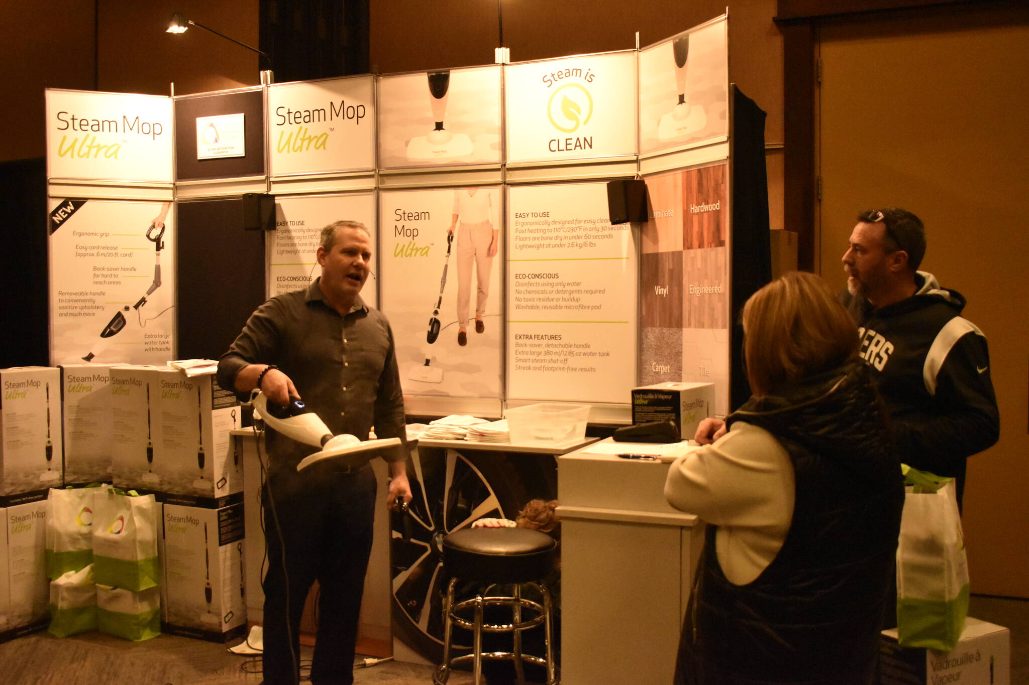 Home and garden experts behind their respective booths were on hand to answer questions. (Logan Lockhart-Western News)