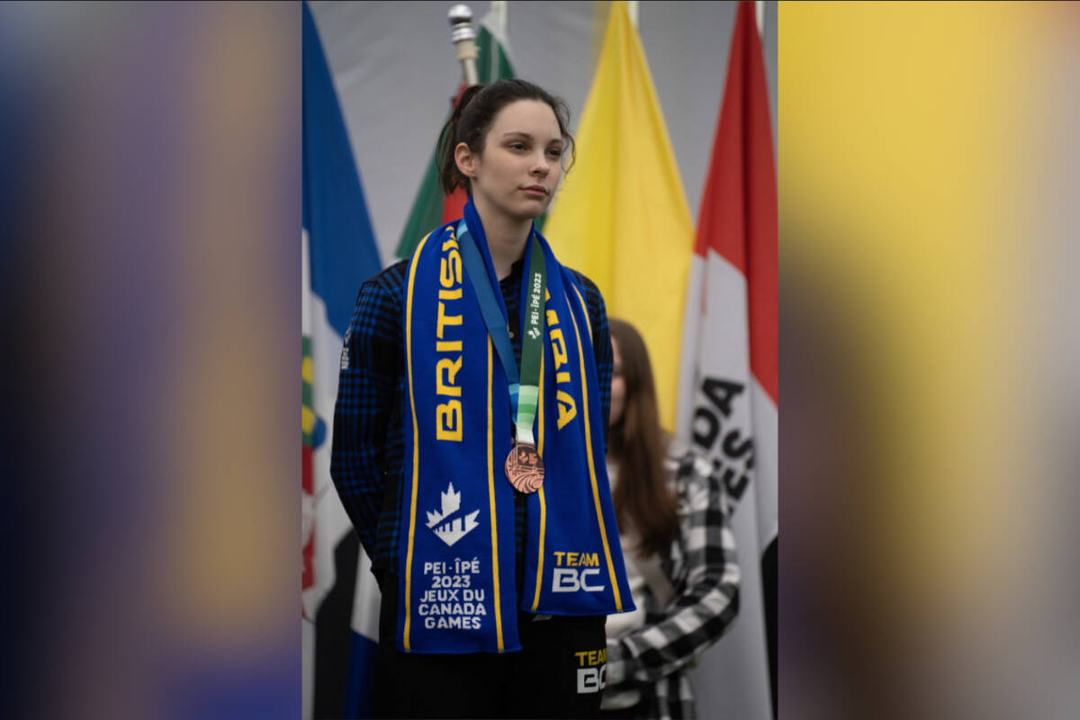 Penticton’s Ciara Browne, 16, won a bronze medal for Team BC at the 2023 Canada Winter Games in Prince Edward Island. (Photo- Armando Tura/Team BC)