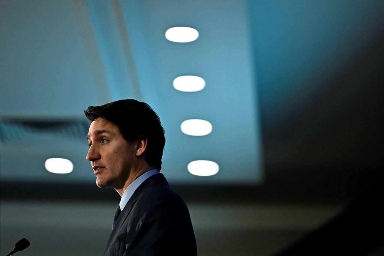 Prime Minister Justin Trudeau is asking MPs and senators on Parliament’s national security committee to launch a new investigation of foreign interference in Canada. Trudeau makes a keynote address at the Canadian Federation of Agriculture Annual General Meeting, in Ottawa, Monday, March 6, 2023. THE CANADIAN PRESS/Justin Tang