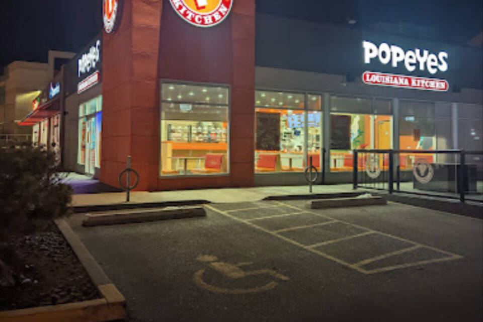 A 19-year-old man was run over and left with serious injuries while the driver fled the parking lot of the Popeye's and Dominos restaurants at 2050 Main Street. (Google)