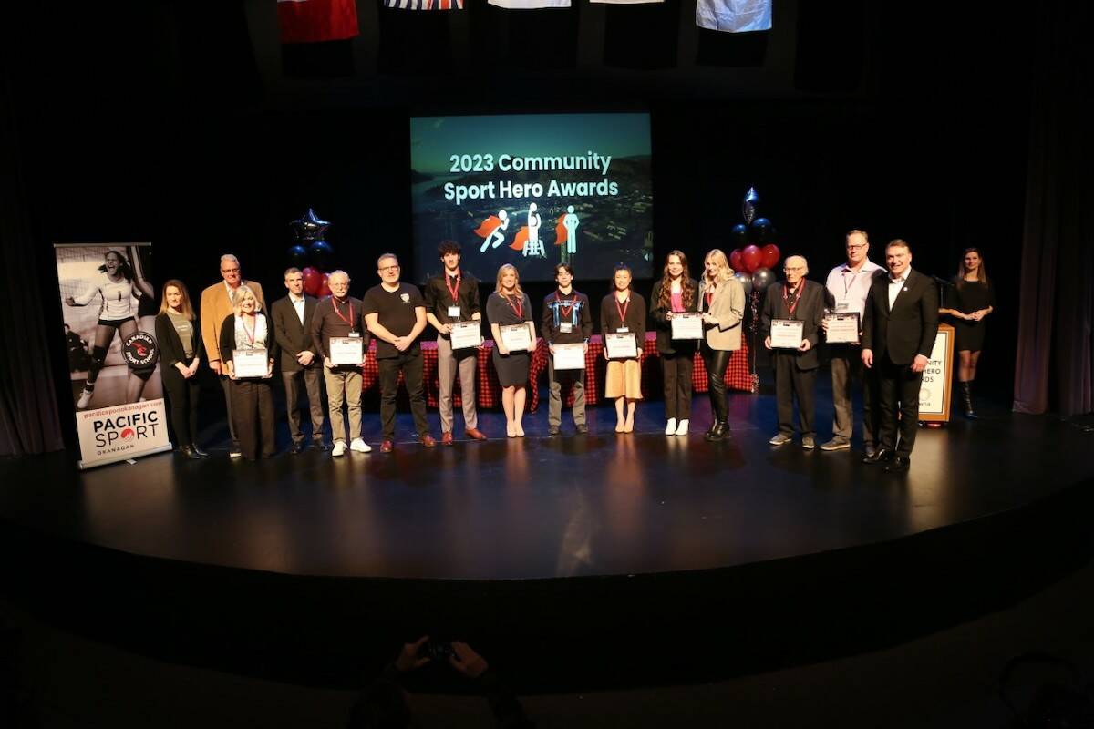 Kelowna coaches and athletes were recognized for their athletic accomplishments throughout the last year on Wednesday night (March 8) at the Mary Irwin Theatre (Rotary Centre of the Arts). (Contributed)