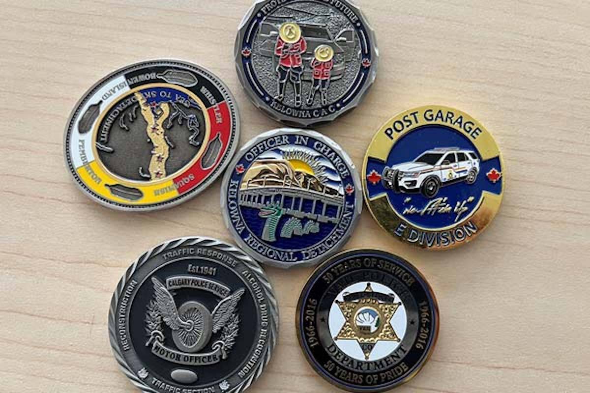 The Kelowna RCMP are getting help from the Land-Based Learning middle-school program to help design their new challenge coin. (Kelowna RCMP/Contributed)