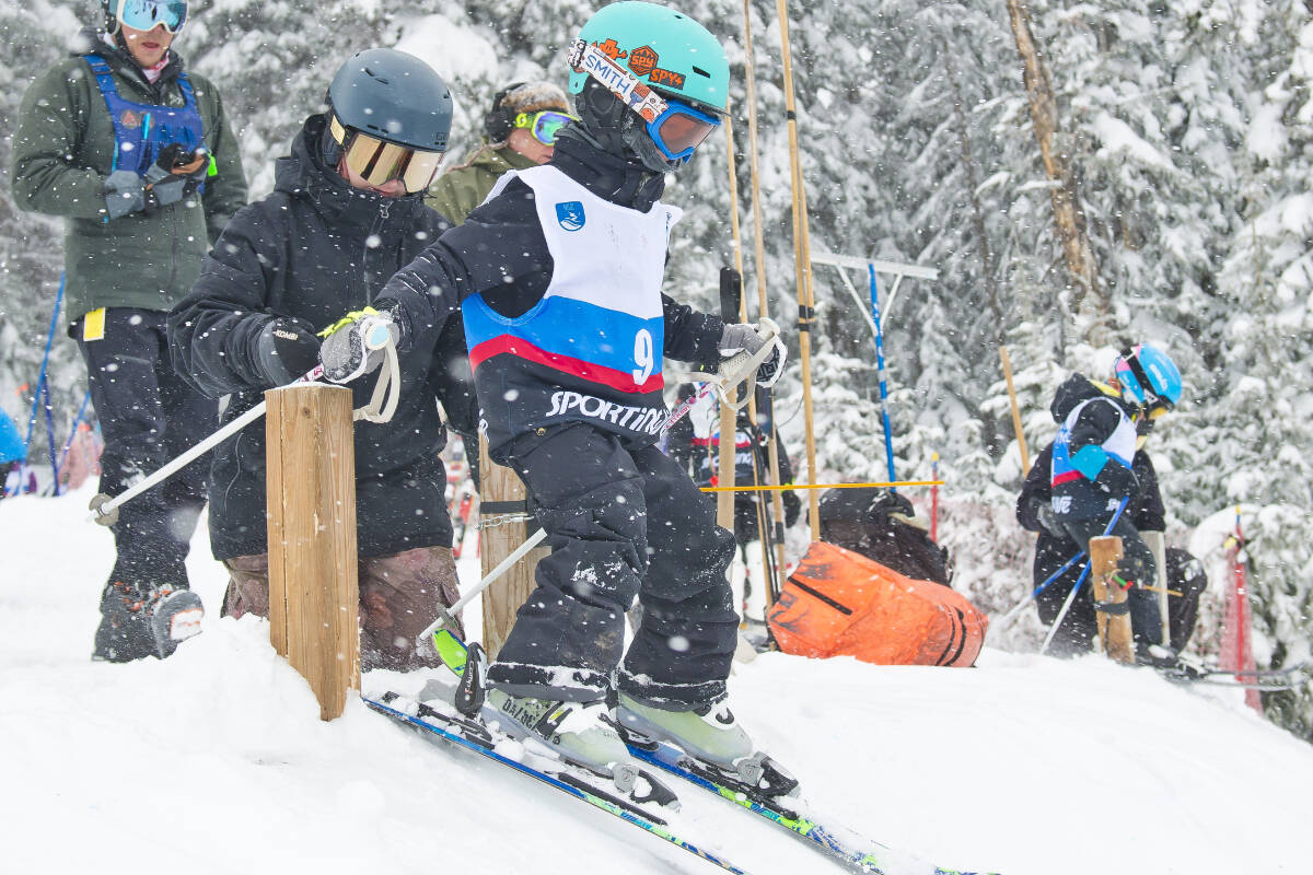 Skiers from across the Interior competed in the Sporting Life OK NGSL Zone Finals on March 4 and 5, at the Apex Mountain Resort near Penticton. (Photo- Greg Jaron)