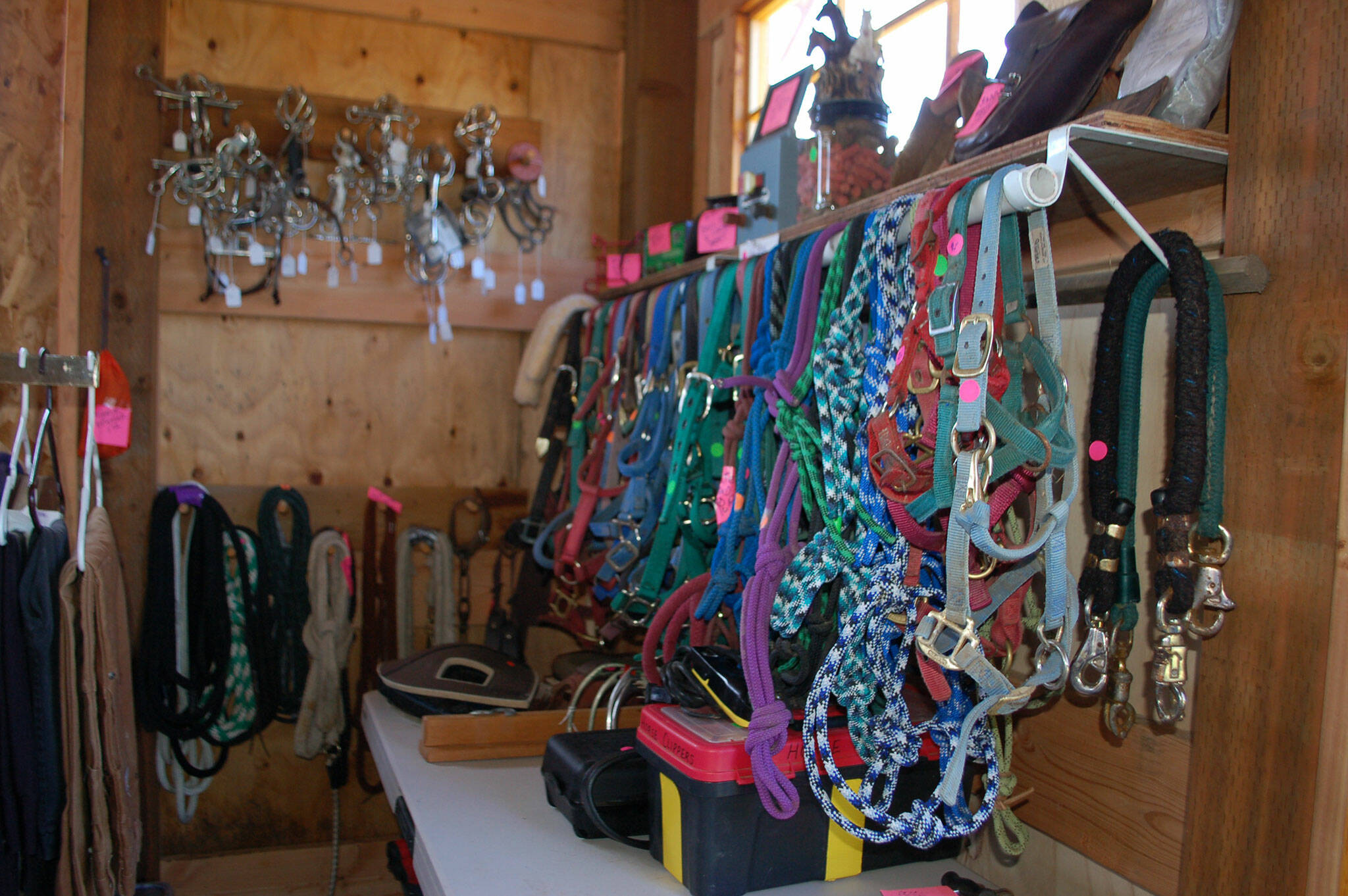 The Olympic Peninsula Equine Network' new Western Treasures and Used Tack store offers western clothing, jewelry, decor and horse equipment for sale by donation that will serve as an ongoing fundraiser for the nonprofit. Sequim Gazette photo by Erin Hawkins