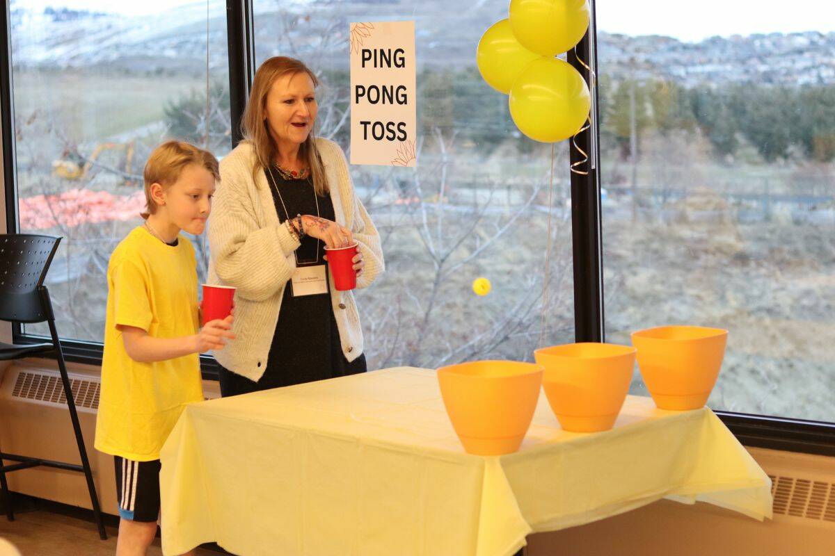A child-led ping pong game played during the Sunflower Childcare Centre Campaign Launch event on March 1 for the OC Foundation. (Contributed)