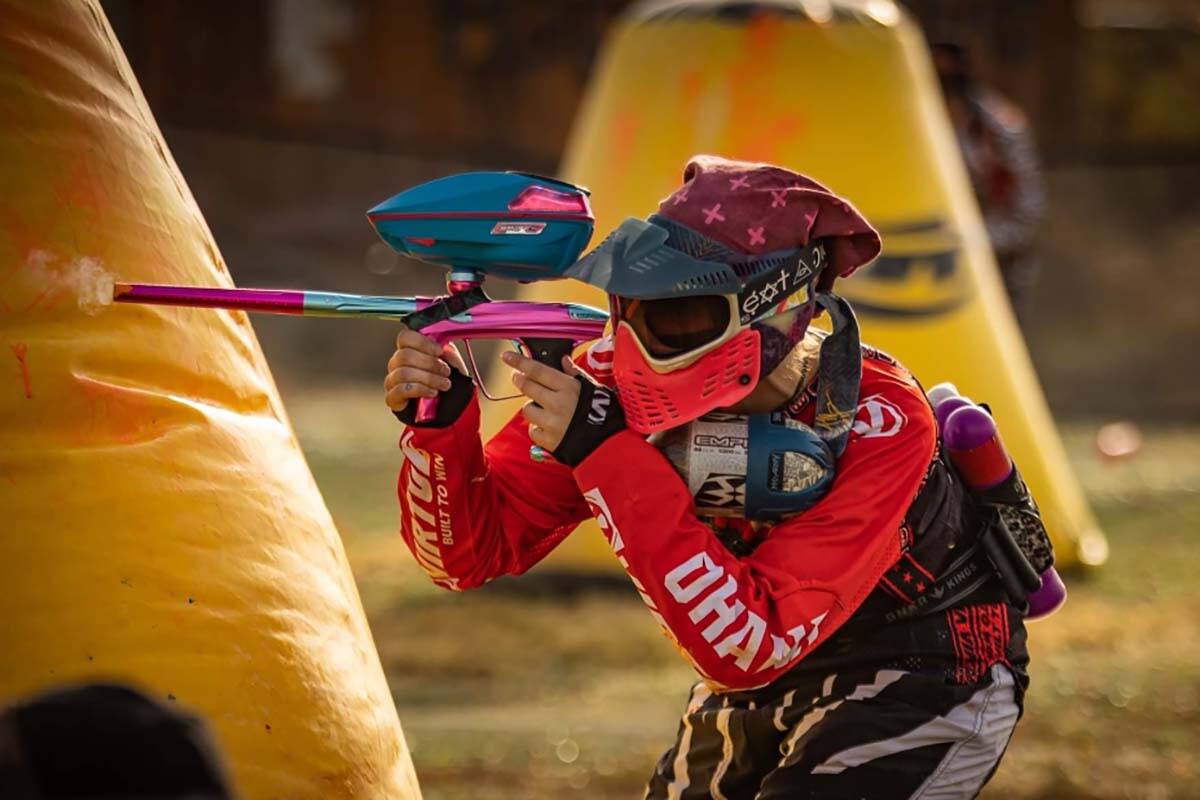 Amanda Renardy, 27, is one of eight members of Canada’s first professional women’s paintball team, the Northern Lights. (Credit: Match Strike Digital Productions)