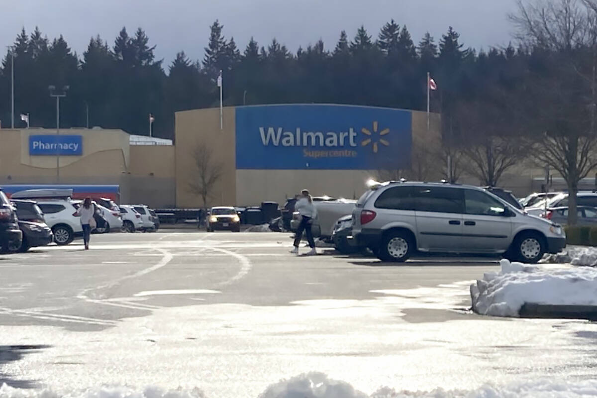 A fire, set in diapers in the Nanaimo Walmart, closed the store for five days in February and caused tens of thousands of merchandise items, including food, to be tossed in the garbage, according to a statement from Walmart Canada. (News Bulletin file photo)
